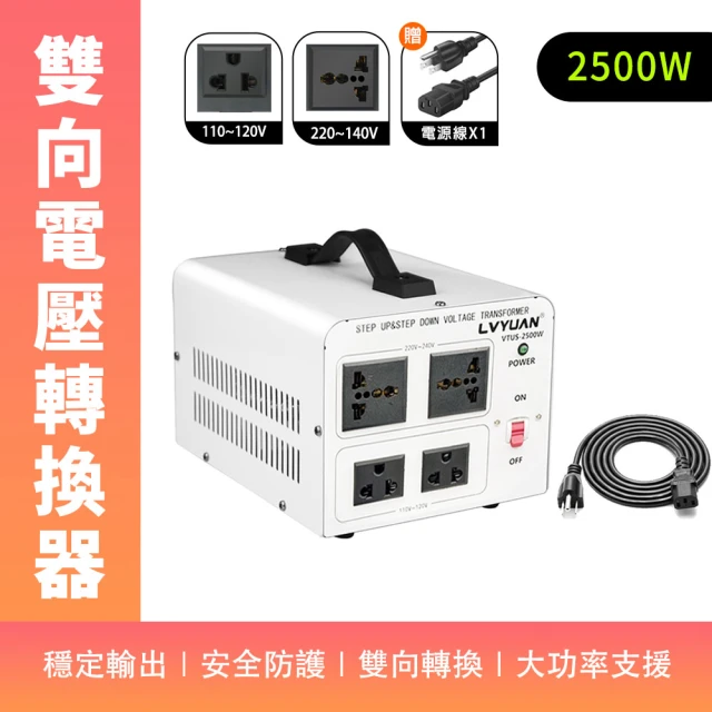 工具王 旅行萬用轉接頭 雙向電壓轉換器 電壓切換器 萬國變壓器 電壓轉接頭(多國電源轉換器 630-AT2025)