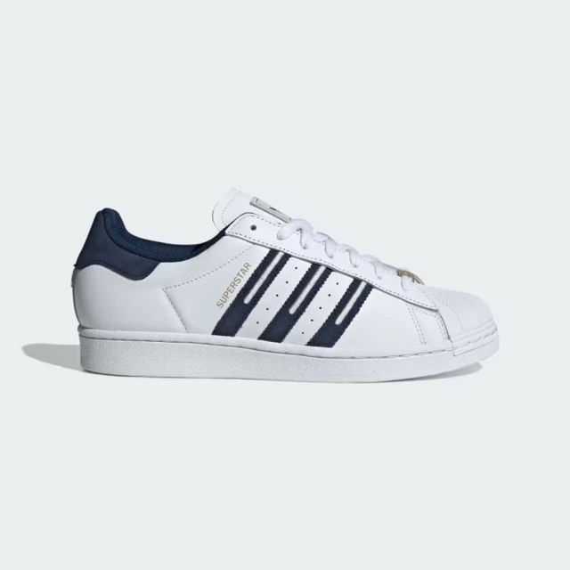 adidas 愛迪達 SUPERSTAR 運動休閒鞋(ID1373 男鞋/女鞋 ORIGINALS運動休閒鞋 白x海軍藍)