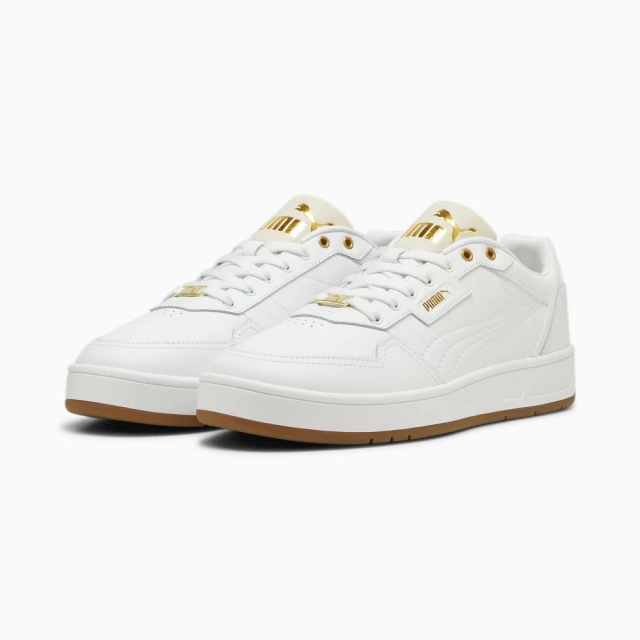 PUMA Court Classic Lux 復古休閒運動鞋 白色 男鞋 女鞋(39501905)