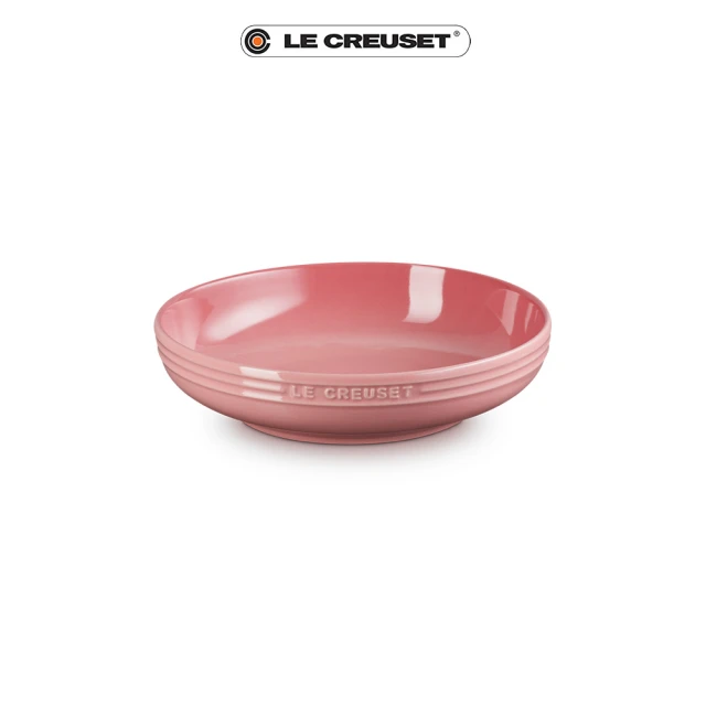 Le Creuset 瓷器輕虹霓彩系列深圓盤20cm(薔薇粉)