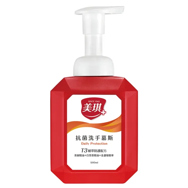 【美琪】抗菌洗手慕斯500mlx6(植萃防護)