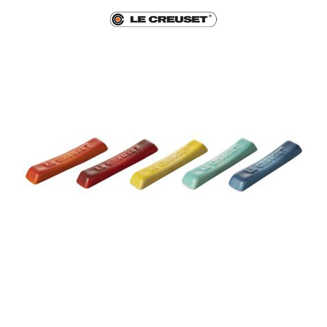 Le Creuset 瓷器餐具架組 5入(櫻桃紅/火焰橘/閃亮黃/薄荷綠/水手藍)