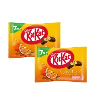 即期品【Nestle 雀巢】KitKat 柑橘可可威化7入(買一送一)