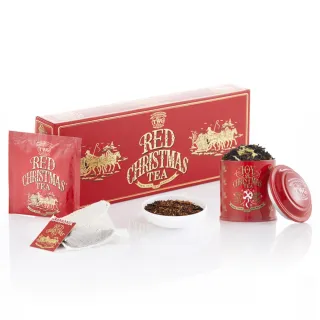 【TWG Tea】純棉茶包迷你茶罐雙享禮物組(聖誕節慶茶 15包/盒+迷你茶罐20克/罐)