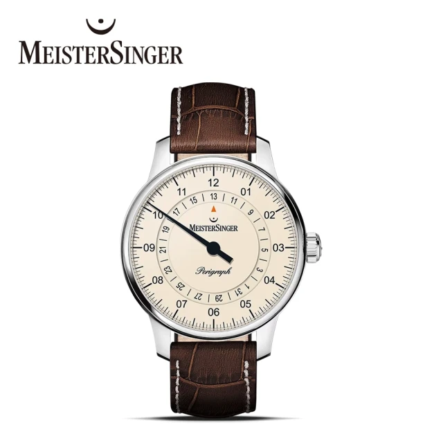 MeisterSinger 明斯特單指針 BM1103 Perigraph-38mm-象牙色機械手錶(自動上鍊 機械錶)