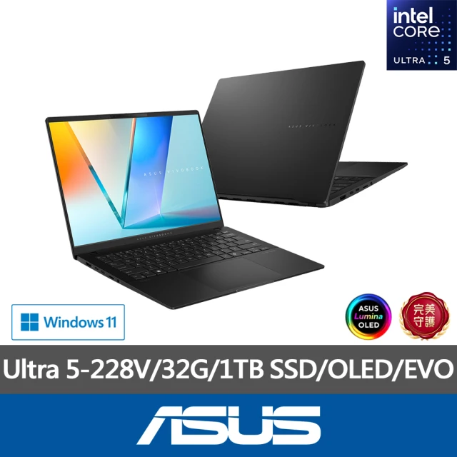 ASUS 微軟M365一年組★14吋Ultra5輕薄AI筆電(VivoBook S S5406SA/Ultra5-228V/32G/1TBSSD/W11/OLED/EVO