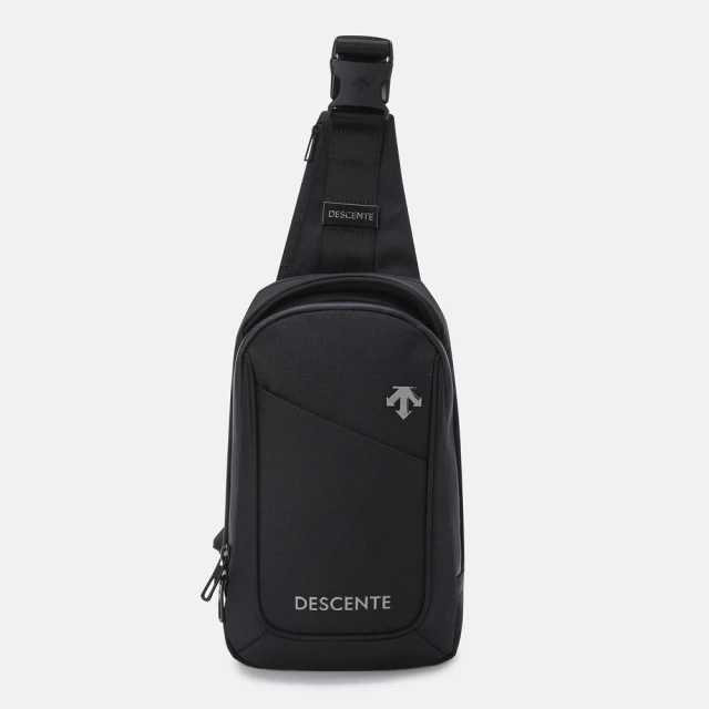 DESCENTE SPORTSBASIC SLING BAG M 中性 單肩包(黑色/灰色)