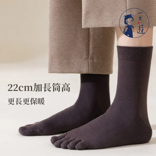 【NicoFun 愛定做】3雙 綿羊毛 五趾中筒襪 抗菌消臭 美麗諾羊毛 冬天 保暖襪 運動襪(中性襪24.5-27.5cm)