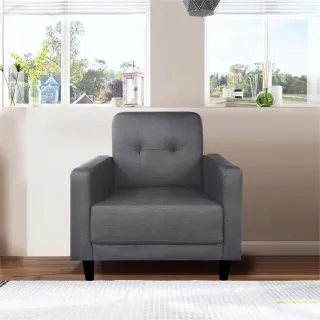 【ASSARI】艾莉雅輕奢現代貓抓皮單人座沙發