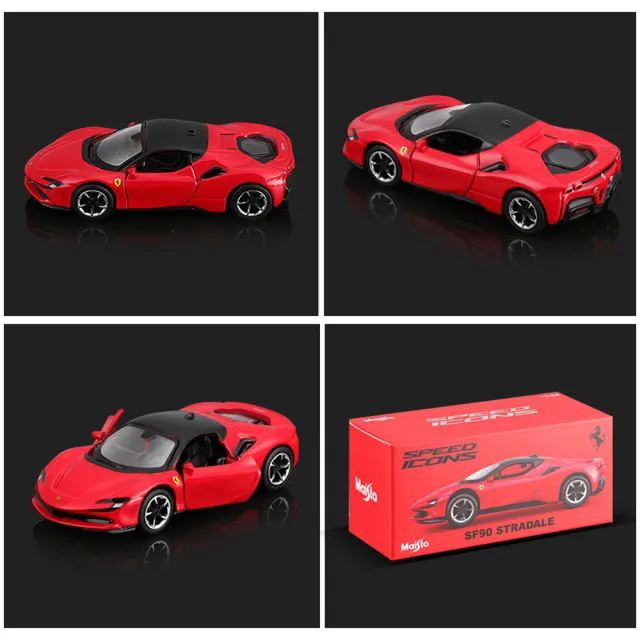 1:64模型車 Ferrari SF90 Stradale 模型車(法拉利 超跑模型)