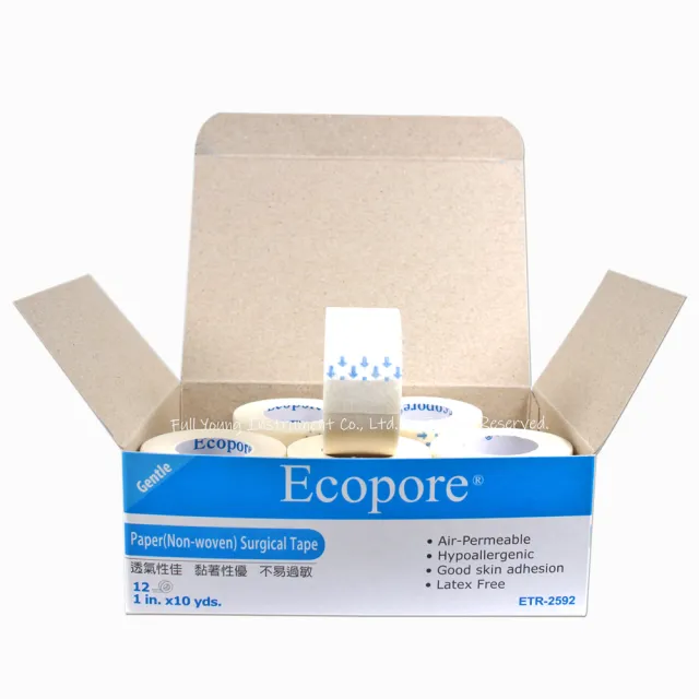 【Ecopore】春田 醫療透氣膠帶(白色/一吋)