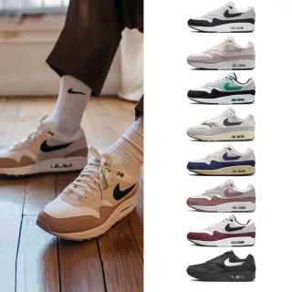 【NIKE 耐吉】運動鞋 跑鞋 休閒鞋 NIKE AIR MAX 1 系列 男鞋 女鞋 白黑綠藍粉 多款(FZ5808-101&)