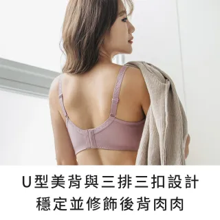 【玉如阿姨】3件組 春日之初內衣★0692 淡紫+藍+藍綠(A.B.C罩 小胸 服貼 不簍空 軟鋼圈 舒適 台灣製)