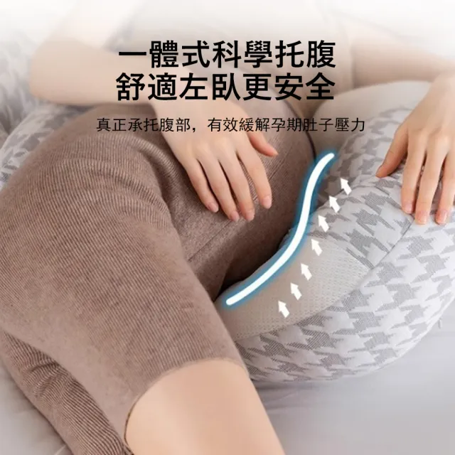 【Jonyer】升級雙拼孕婦U型側睡枕 3D立體透氣 側臥護腰枕 托腹枕 舒睡枕 靠腰墊