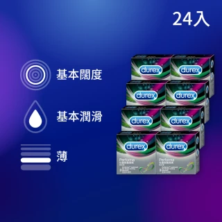 【Durex杜蕾斯】飆風碼3入保險套(8盒組)