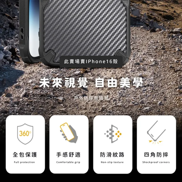 【舒適手感】IPhone16碳纖維紋手機殼(堅固耐用  防滑紋路全面保護)
