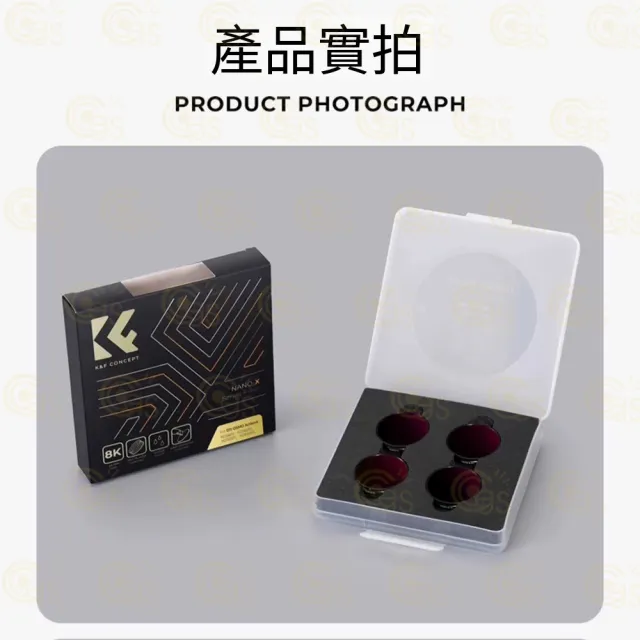 【K&F Concept】DJI Osmo Action 5pro/4 ND&PL濾鏡多功能4件組(ND8&PL/ND16&PL/ND32&PL/ND64)
