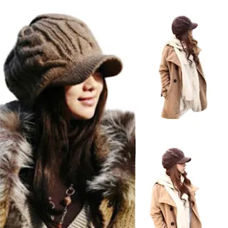 【89 zone】法式貝雷原宿 鴨舌帽 貝雷帽 保暖帽 護耳帽 騎車帽 毛線帽 針織帽(黑/白/粉/灰/咖啡/米)