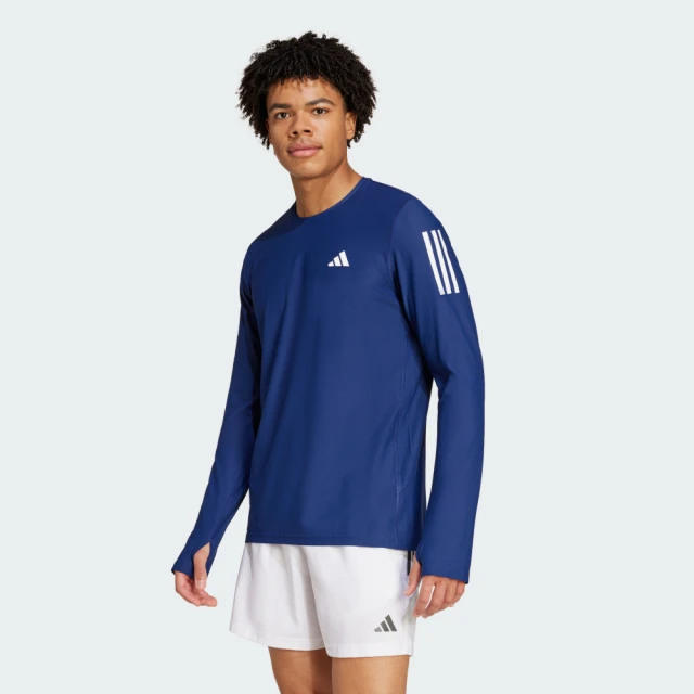 adidas 愛迪達 長袖上衣 男款 運動 OTR B LS 藍 IM5412