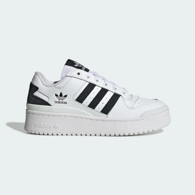 adidas 愛迪達 休閒鞋 女鞋 運動鞋 厚底 三葉草 FORUM BOLD STRIPES W 白黑 IF9518