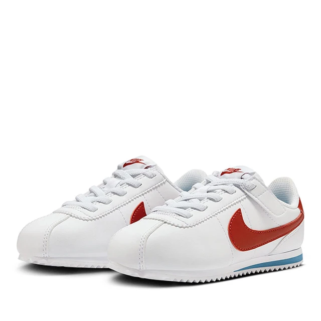 NIKE 耐吉 運動鞋 童鞋 中小童 兒童 魔鬼氈 KIDS CORTEZ EASYON PSV 白紅 DM0951-115(3C5096)