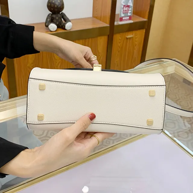 【MoonDy】雙11 包包 手提包 斜背包 真皮包包 包 精品包 荔枝紋包包 牛皮包 高級感 真皮包包 凱