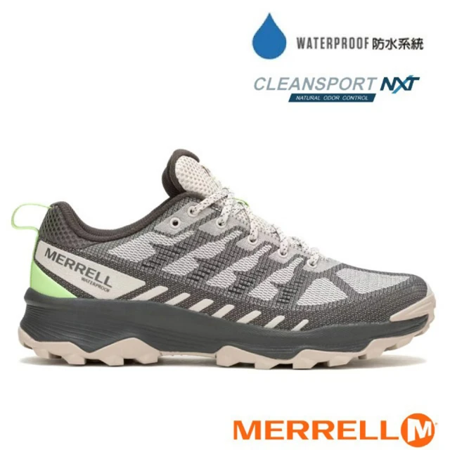 MERRELL 男 SPEED ECO WATERPROOF 多功能防水透氣登山健行鞋(ML037867 浮石灰)