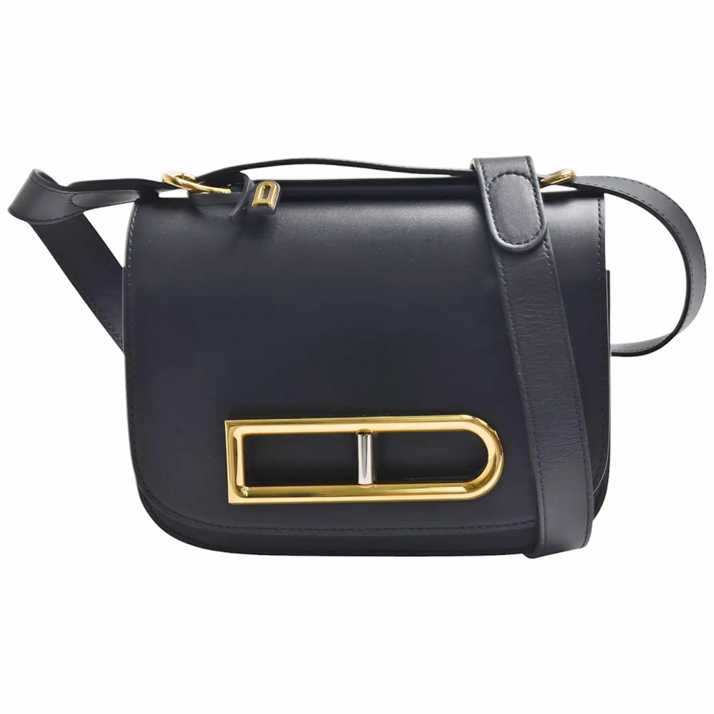 DELVAUX】經典The Lingot系列D型扣環牛皮肩背包(黑色AA0574BJF0-99ZDG-BLK) - momo購物網-  好評推薦-2026年1月