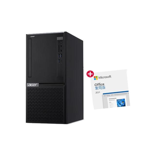 【Acer 宏碁】Office2024組★i5六核電腦(VH3760T/i5-12400/16G/1T HDD+512G SSD/W11)