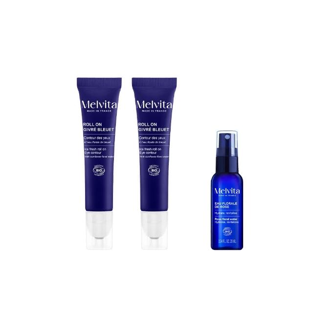 Melvita蜜葳特 矢車菊亮眼滾珠凝露，專為眼部肌膚設計，富含矢車菊萃取與天然保濕成分，有效修復乾燥、疲勞，提升眼部明亮度與緊緻感。輕盈質地易吸收，適合日常使用，讓雙眼煥發健康光采。