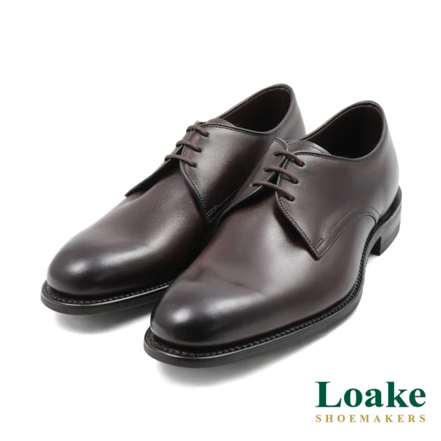 Loake 英國原廠經典低調簡約三孔綁帶德比鞋 黑色(LK1