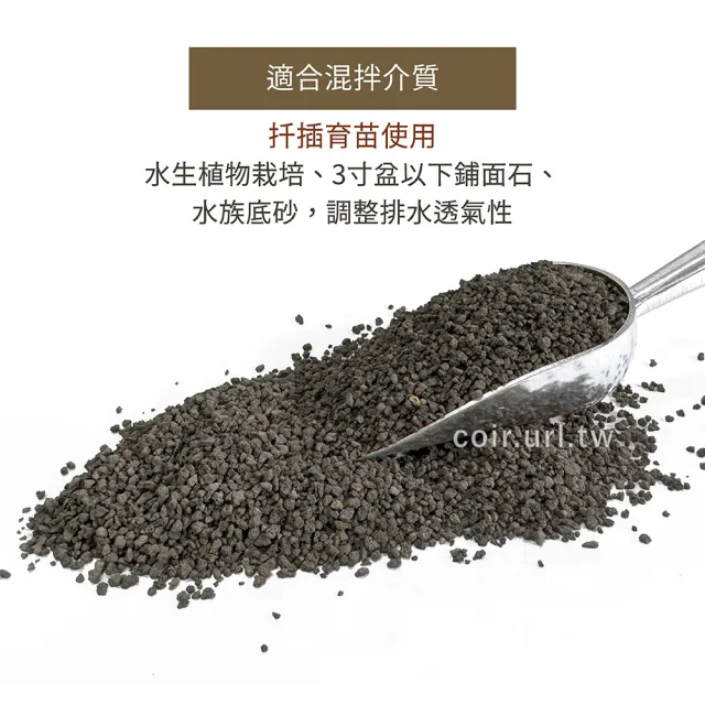 【瘋狂植物社】999印尼黑火山石1.5公升裝-粒徑1~3mm(多肉石、蘭花石、多孔隙結構、可沉水、可作為水族底砂)