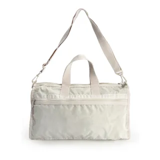 【Lesportsac】輕量材質 中型旅行袋(1382 流沙色)
