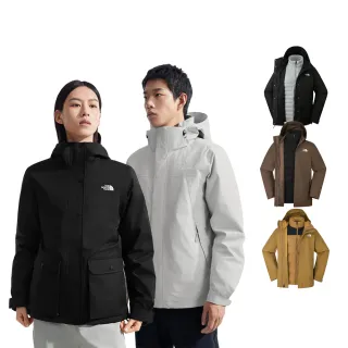 【The North Face 官方旗艦】保暖必推-男女款防水透氣羽絨內裡三合一外套(多款任選)