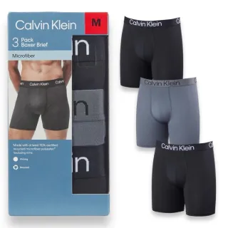 【Calvin Klein】3件組 CK 超細再生纖維 透氣舒適 男款 四角內褲(多色可挑)