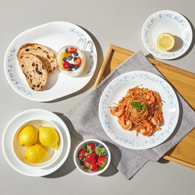 【CorelleBrands 康寧餐具】簡約高雅5件式餐盤組-多花色可選