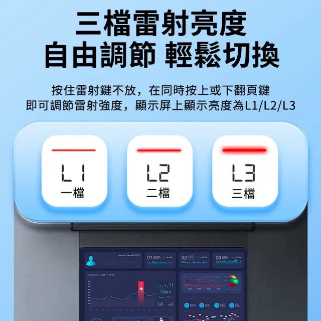 【Zenithy】可伸縮55cm4節 多功能數顯紅光雷射無線簡報筆 商務用會議型簡報遙控器 PPT翻頁筆教師教鞭雷射筆