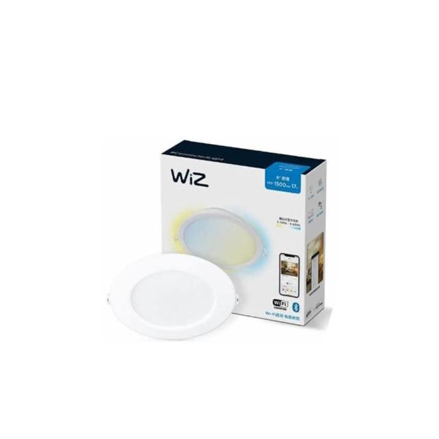 【Philips 飛利浦】4入 Wi-Fi WiZ 智慧照明 智能崁燈 舒適光 15CM 調光調色崁燈(PW003)