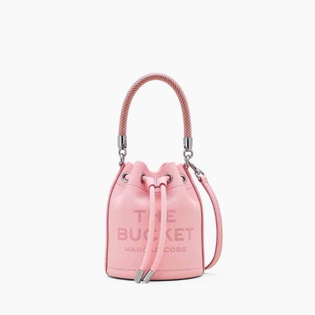 MARC JACOBS 馬克賈伯 BUCKET MINI真皮水桶包 絲巾粉(原廠公司貨)