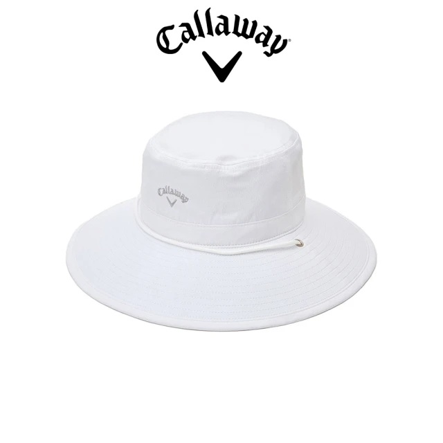 Callaway 卡拉威 BUCKET HAT 女士 抗UV漁夫帽 白色