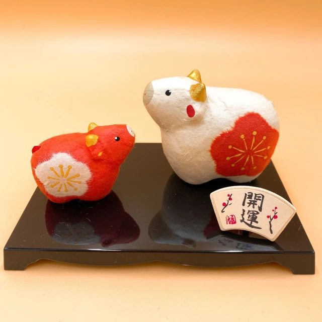 江戶御緣物語 招福干支 開運干支 生肖牛 緣起物 開運紅白親
