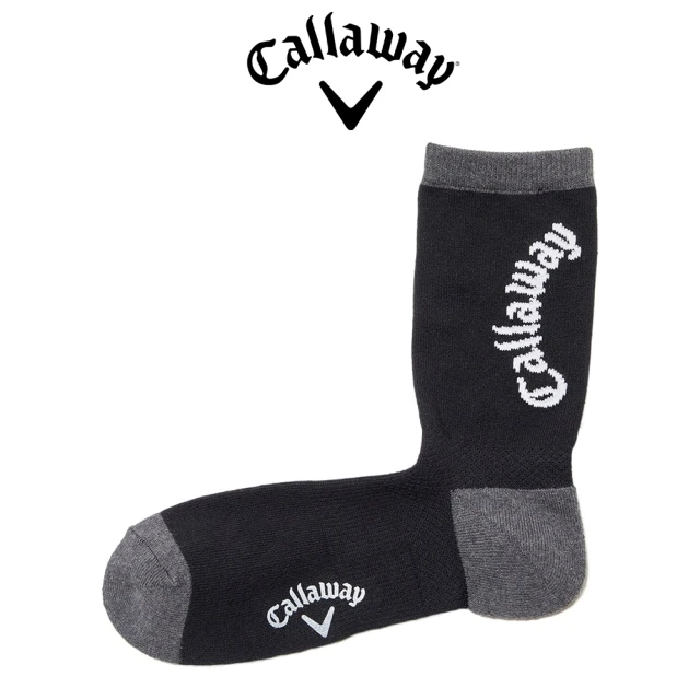 Callaway 卡拉威 男士 L型抗菌除臭襪 黑色(C23193107_1010_FR)