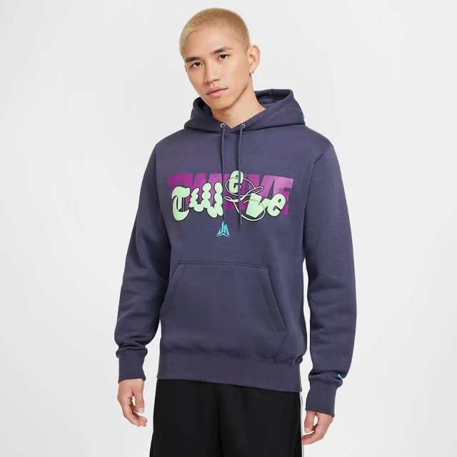 NIKE 耐吉 AS JA M CLUB BB PO HOODIE 男 長袖上衣 莫蘭特 帽T 紫(FZ1039573)