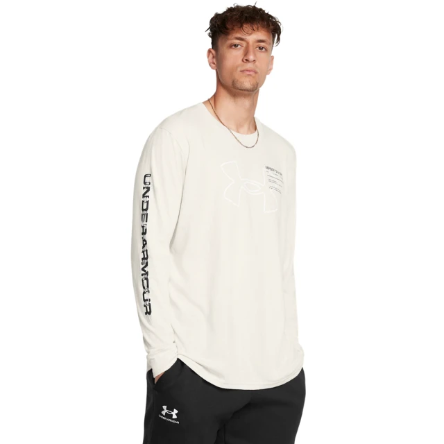 UNDER ARMOUR UA 男 GLITCH BL 短袖T-Shirt_1386801-110(米白色)