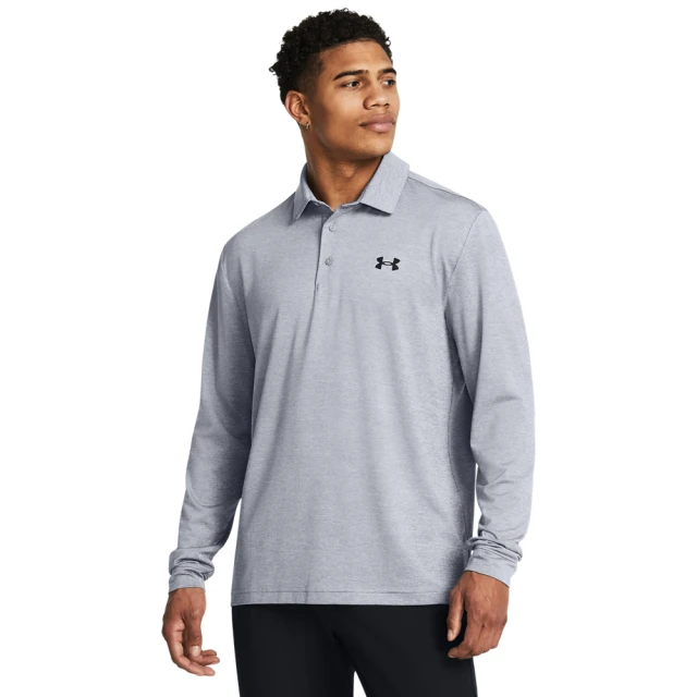 UNDER ARMOUR UA 男 Playoff 長POLO_1387123-035(灰色)