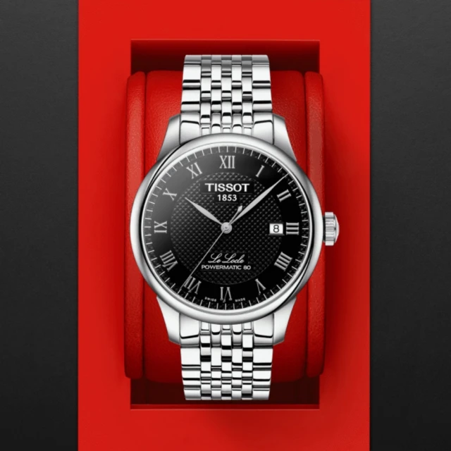 TISSOT 天梭 LE LOCLE 力洛克系列 機械腕錶 交換禮物 聖誕節(T0064071105300)