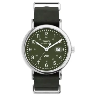 【TIMEX】天美時 週末系列 每天都是休假日 休閒風格手錶 綠 TXTW2W87000_40mm