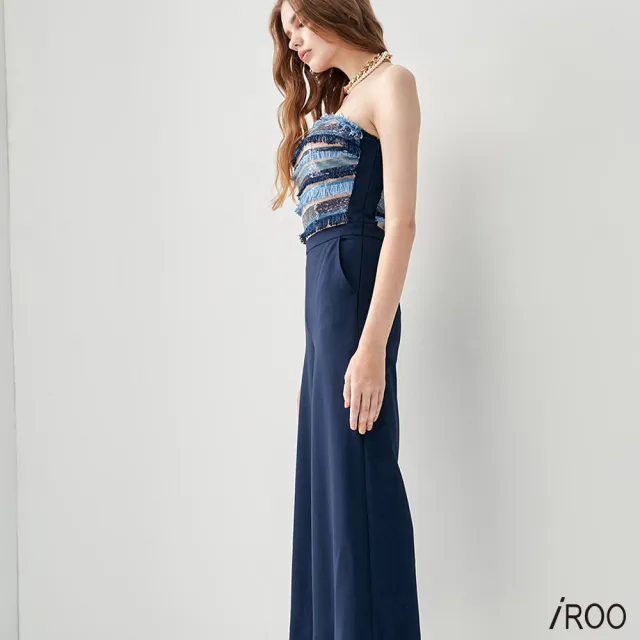 【iROO】限量帥氣禮服式連身褲