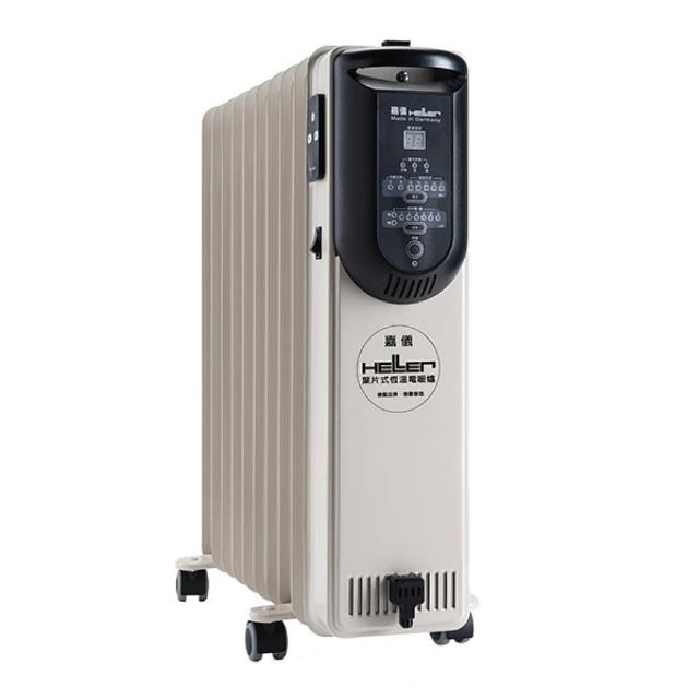 【嘉儀】微電腦恆溫葉片電暖器 10片 KED-510T基本款(微電腦面板/搖控功能/預約關機/德國製造/適用11坪)