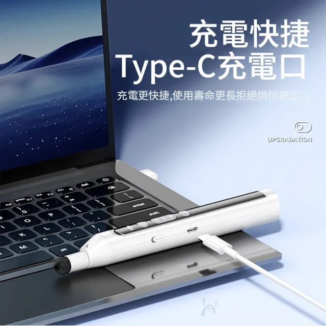 【ANTIAN】S21 二合一數顯紅光鐳射伸縮簡報筆 多媒體PPT觸控書寫遙控筆 激光會議筆 教師教學翻頁筆
